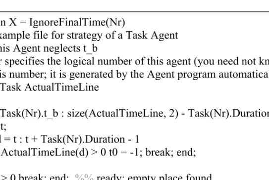 Figure A.1 Example of a Matlab m-file to calculate the Utility 
