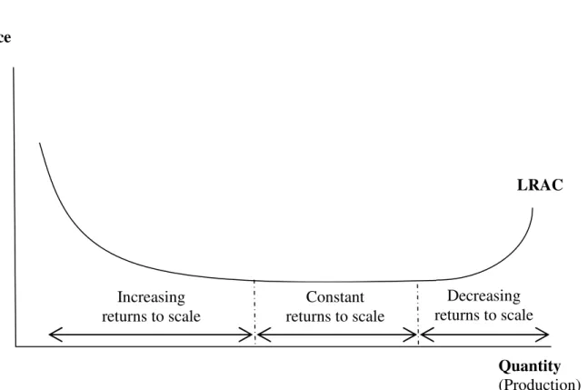 Figure 1. Graphical Depiction of Returns to Scale 