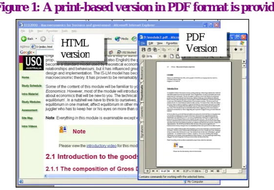 Figure 1: A print-based version in PDF format is provided