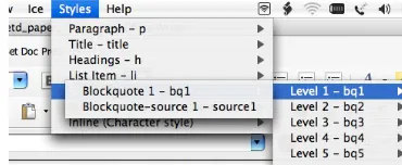 Figure 4: A screenshot showing the HTML view of a thesis in ICE.