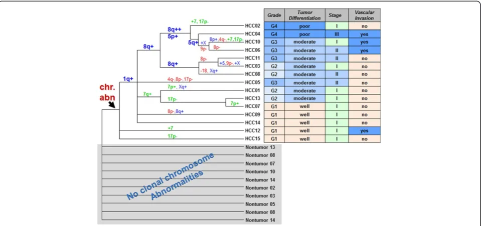 Table 7 Comparison of frequencies of major gains and losses of genomic regions from this study and previous reports