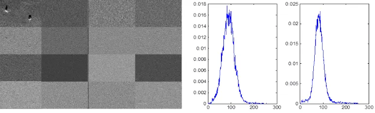 Figure 5. The second layers of the Haar wavelet.                 Figure 6. The histogram of two images