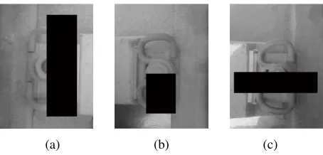 Figure 5. Partially occluded part rail fastener image. 