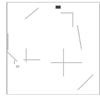 Figure 9. Initial chosen robot position (position = [105 179]). 