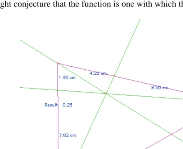 Figure 2: Ratios in triangles  
