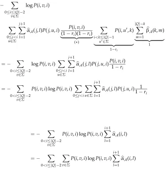 Figure 6All paths that traverse a loop of a state in the left-to-right PFA.