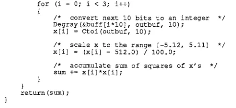 Figure 2: An Evaluation Function. 