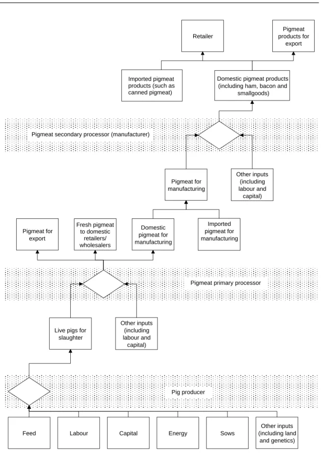 Figure 2.1  Pig product supply chain 