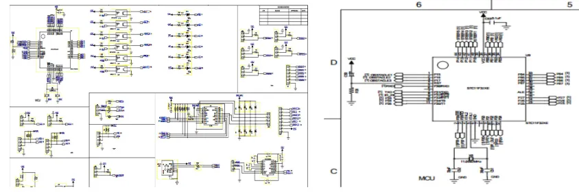 Figure 3. The circuit of main control panel.             Figure 4. The control module simulation
