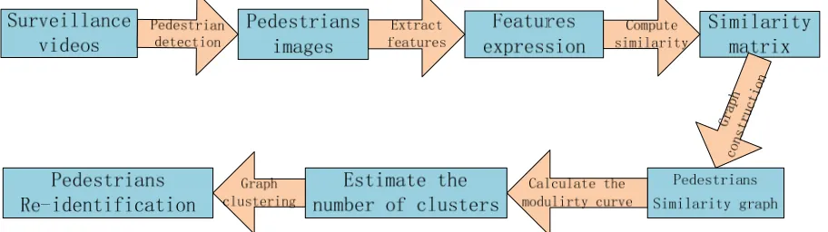 Figure 1. The whole process of pedestrian re-identification. 