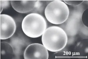 Fig. 2Glass beads mixed into the adhesive.