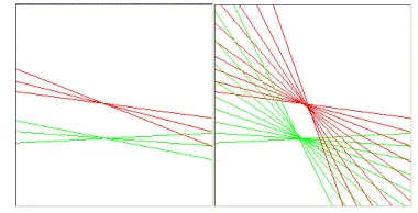 Fig 10.  Left and right estimates of the slice.  