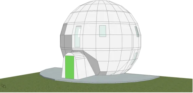 Figure 5 Example image of geometry used in the DTS models.