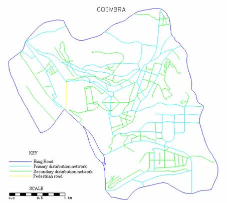 Figure 4 - Coimbra’s main road network 