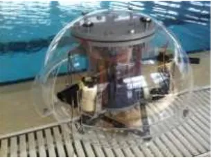 Figure 1. The spherical underwater robot.