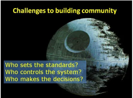 FIGURE 3: FOR A DECADE, THE COMMUNITY HAS ASKED WHO  GOVERNS CYBERINFRASTRUCTURE AND HOW MUCH CONTROL 
