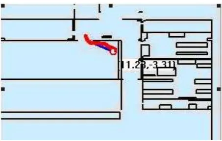 Figure 3. The blue path is the preplanned path. 