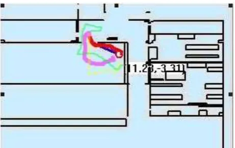 Figure 5. Robot navigation based on single sensor data. 