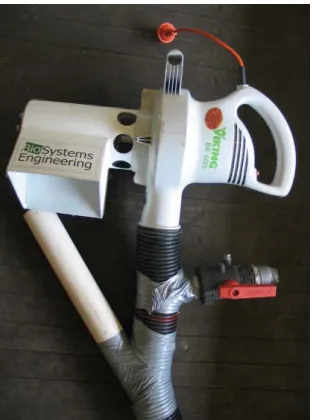 Figure 3: The full prototype test system as built. It is noted that the venturi in this picture has not been connected to the beater handpiece