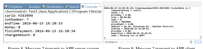 Figure 8. Message 2 transmit to APP server system.  