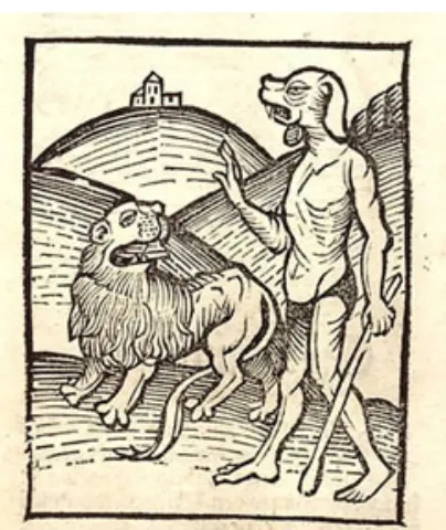Figure   1.      Half   man,   half   dog   from   the   Hortus   Sanitatis