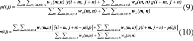 Figure 2 shows the main texture direction of one of the test images Lena (256×256) determined by 