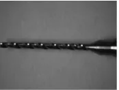 Figure 2. 0.05mm micro-drill after media filter. 