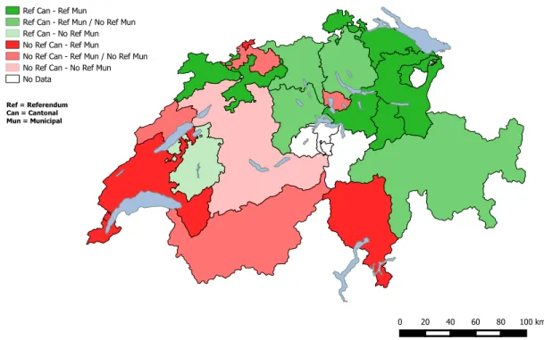 Figure 1.1: Variability of mandatory scal referendum in Switzerland.