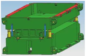Figure 8. An instance of die base design.          Figure 9. An instance of punch design