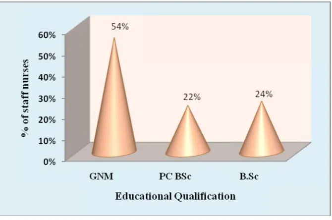 Fig. 5 : Conical diagram showing the educational qualification 