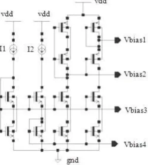 Figure 4. The bias voltage circuit.                             Figure 5. The current reference circuit