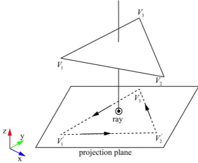 Figure 3. Ray casting algorithm. 