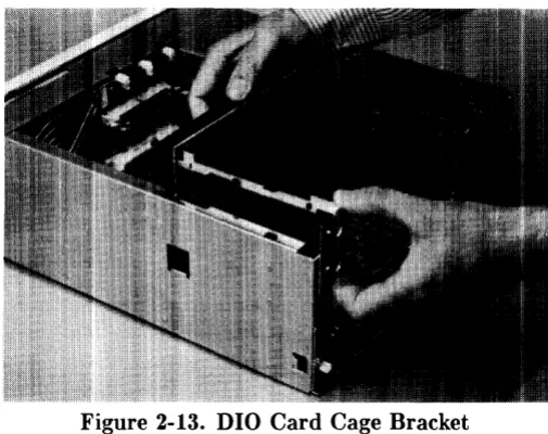 Figure 2-14. DIO Card Cage Screws 