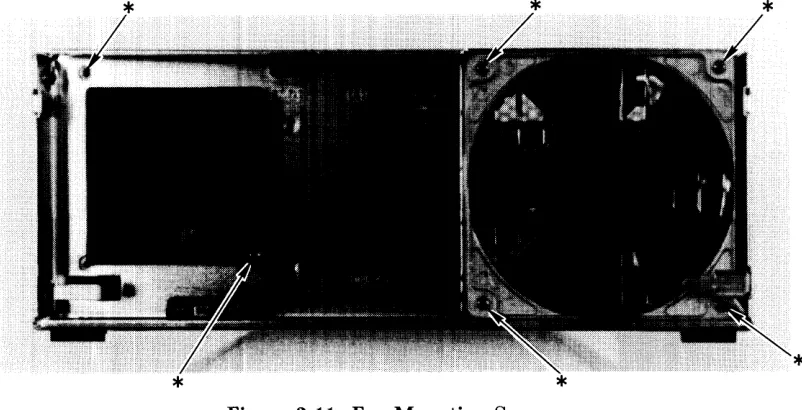 Figure 2-11. Fan Mounting Screws 