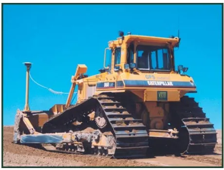 Figure 2.7 – Bulldozer Utilising Machine Guidance – an Application (Source: Veit Companies 2005) 