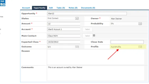 Illustration 5 – Adding a Security Profile 