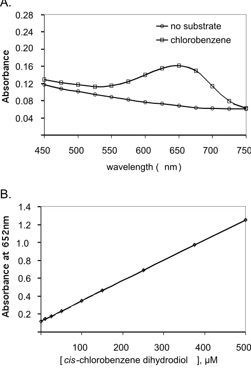 Figure 2.  Validation of spectroscopic detection method.  A.  UV spectrum of 