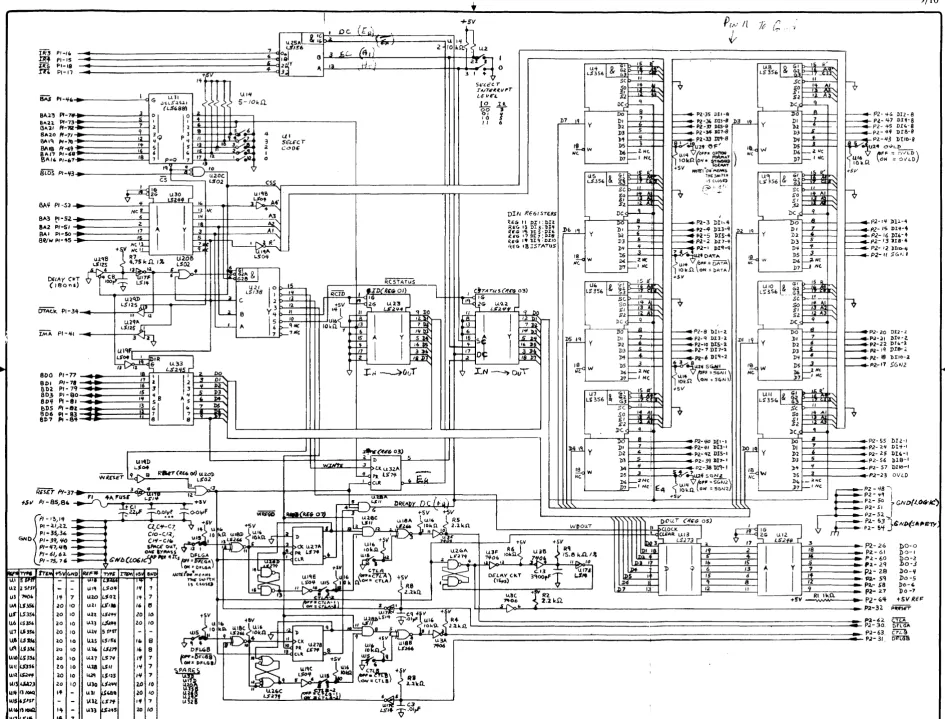 Figure 2. BCD Interface Card Schematic Diagram 