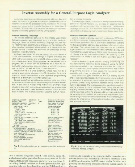 Fig. 1. Example code from an inverse assembler written in 