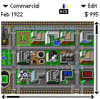 Figure 1.2: Simcity Class for the Palm