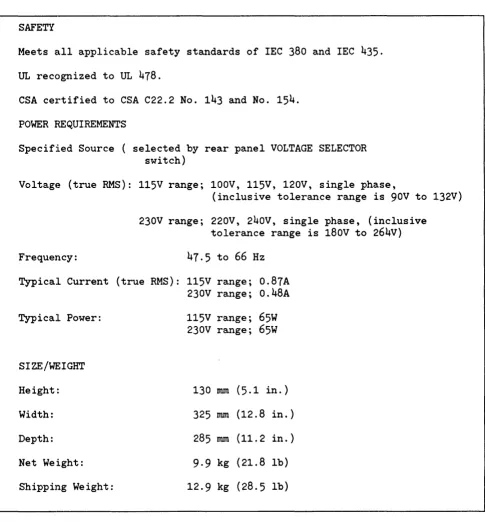Table 1-1. Disc Drive Characteristics 