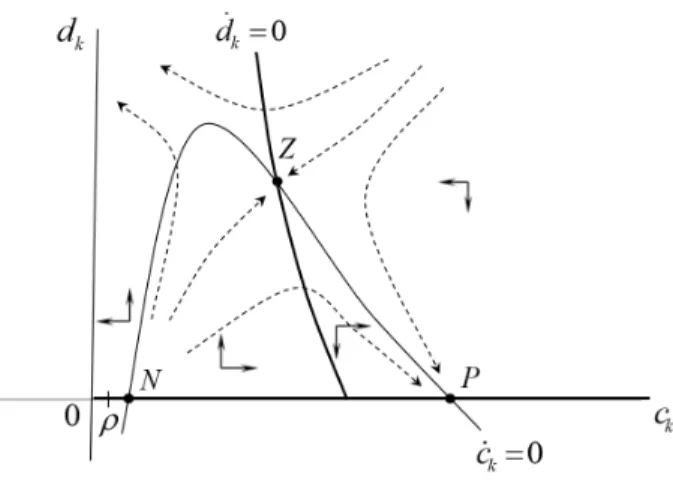 Figure 4: Phase portrait under regime R 2
