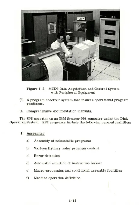 Figure 1-8. MTDS Data Acquisition and Control System with Peripheral Equipment 