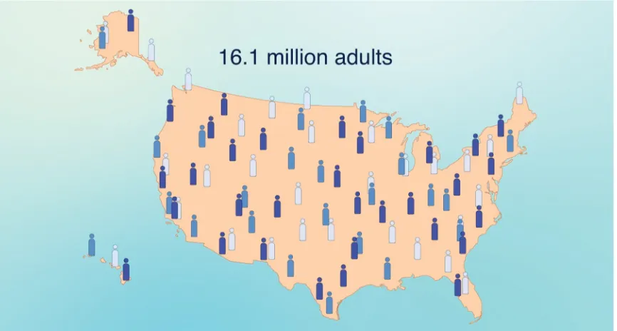 Figure 11. Still shot from animation describing MDD incidence in the USA. 