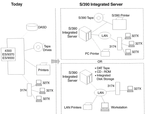 Figure 3. SI390 Integrated Server as an Entry Server 