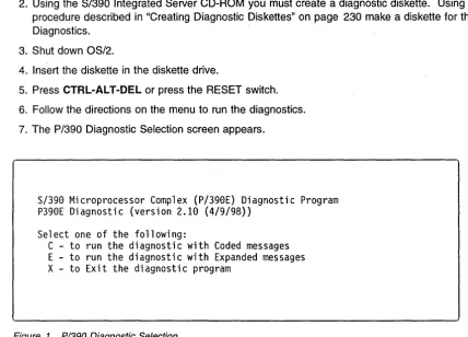 Figure 1. PI390 Diagnostic Selection 