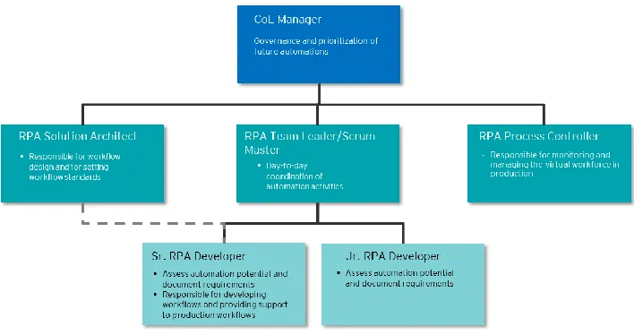 Figure 3.  CoE organizational structure 