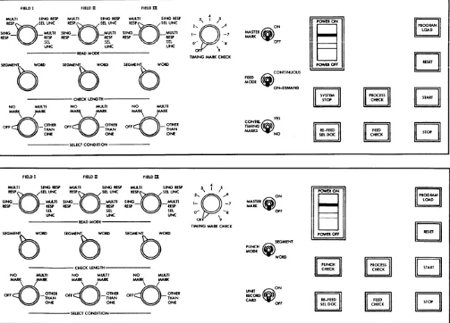 Figure 15. Operator Console (1231 upper view; 1232 lower view) 