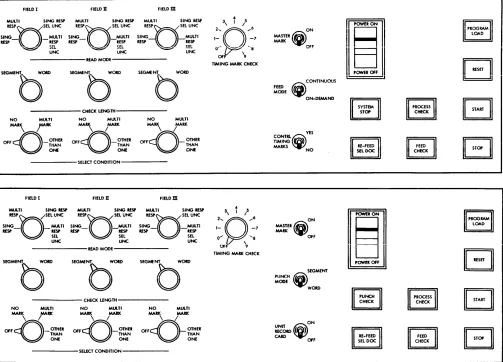 Figure 15. Operator Console (1231 upper view; 1232 lower view) 