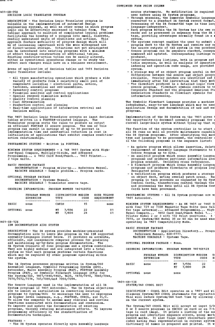table sequence, as well as analysis of operation type, indexing and operation code usage, are provided by the system